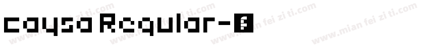 caysa Regular字体转换